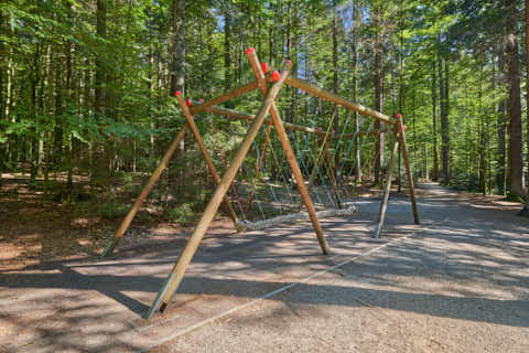 Gemeinde Spiegelau Landkreis Freyung-Grafenau Waldspielplatz (Dirschl Johann) Deutschland FRG
